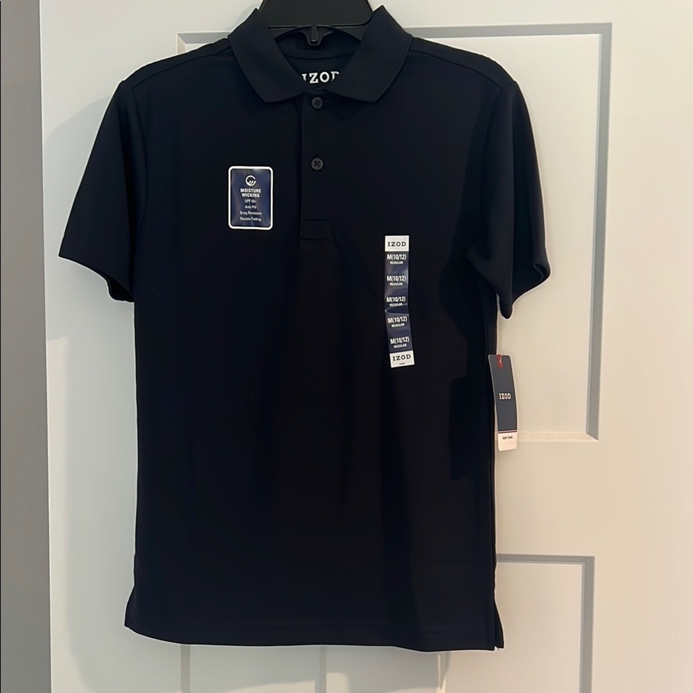 Izod Blue Polo Shirt Classic Short-Sleeve Design